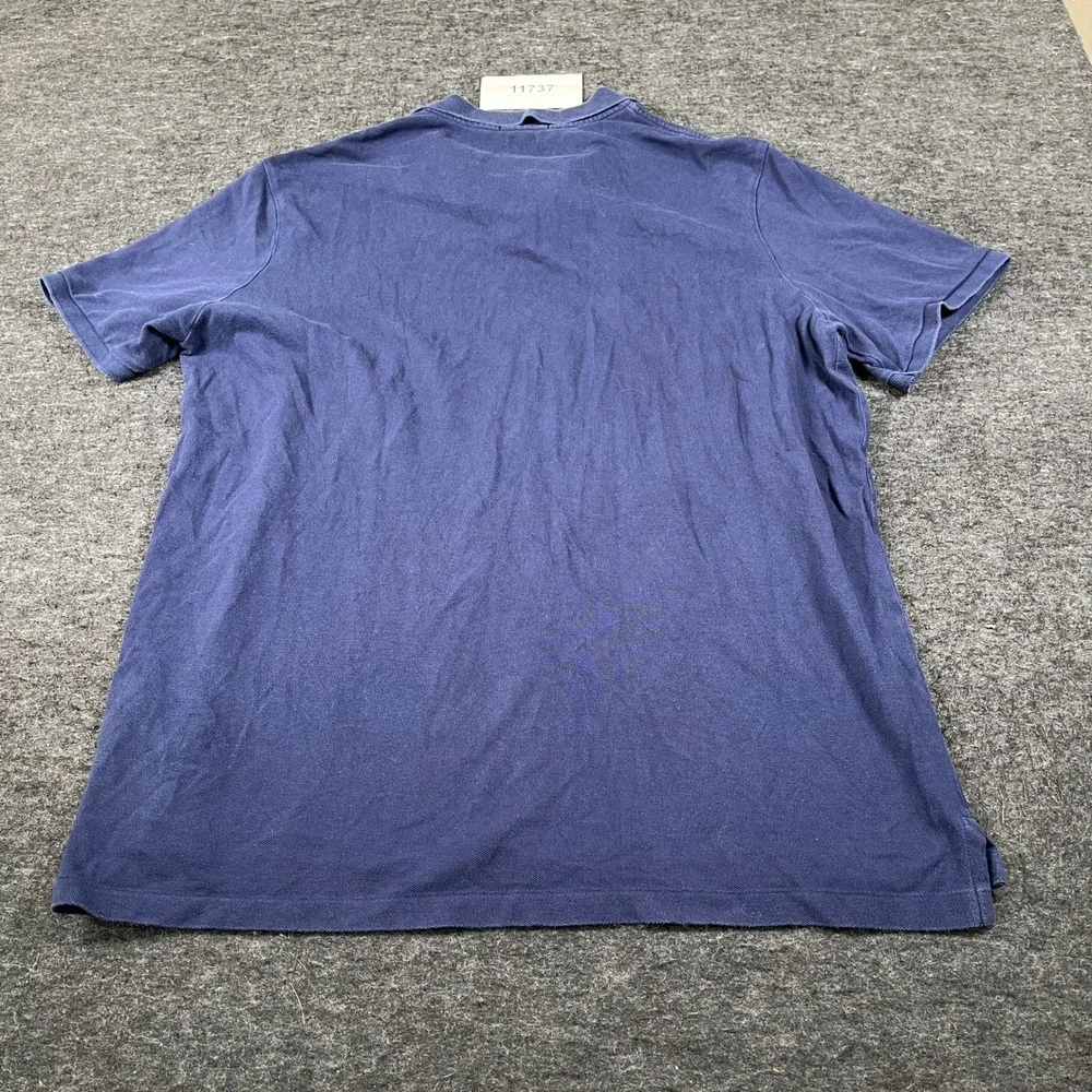 Polo Ralph Lauren Polo Shirt Mens XL Navy Blue Cotton Classic Fit Pony Logo